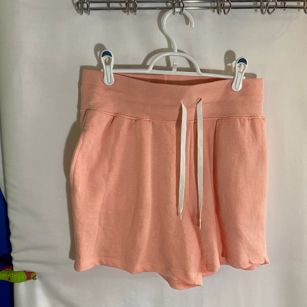 The Sweatshirt Project, Peach Drawstring Shorts, Size Medium